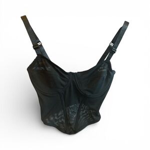 EXP Colors Elegant Black Intimate Corset Adjustable Strap Under Top Lingerie